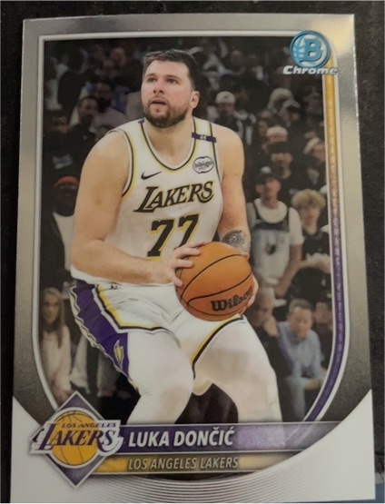 2025-26 Bowman Chrome #BCV-123 Luka Dončić — front