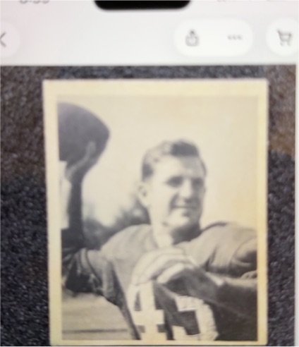 1948 Bowman #22 Sammy Baugh — front