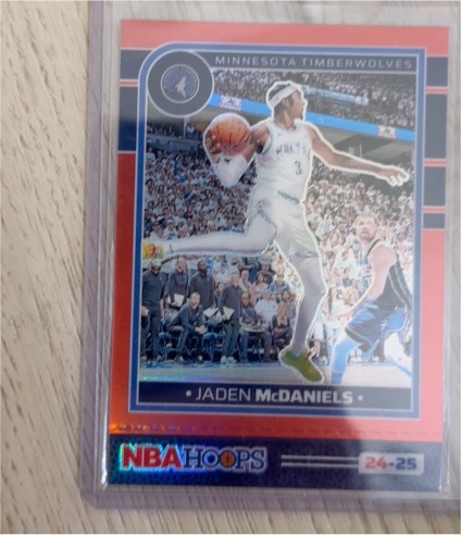 2024-25 Panini NBA Hoops #24-25 Jaden McDaniels — front