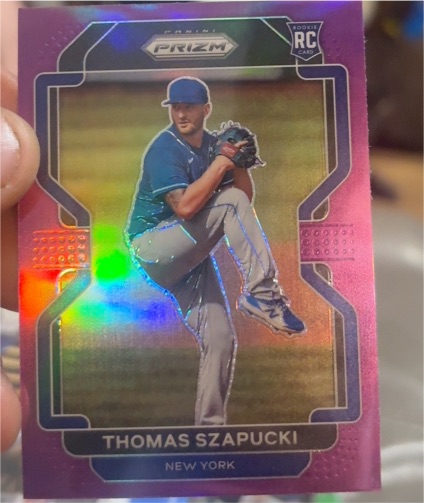 2022 Panini Prizm Tier II Purple Prizm #122 Thomas Szapucki — front