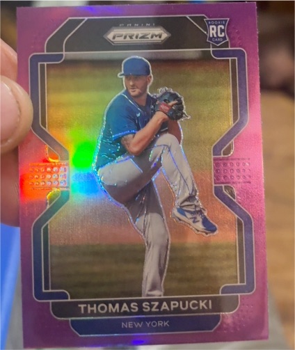 2022 Panini Prizm Tier II Purple Prizm #122 Thomas Szapucki — front