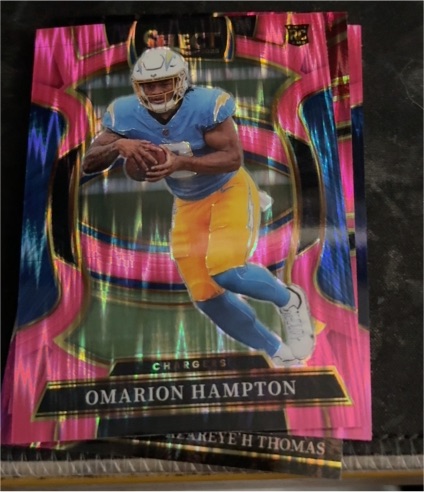 2025 Panini Select #2 Omarion Hampton — front