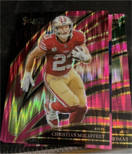 2025 Panini Select #218 Christian McCaffrey — front