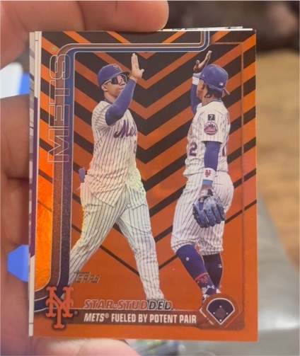 2025 Topps Update #US260 Star Studded Mets Fueled By Potent Pair — front