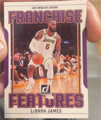 2023-24 Donruss #23 LeBron James Franchise Features Los Angeles Lakers — front