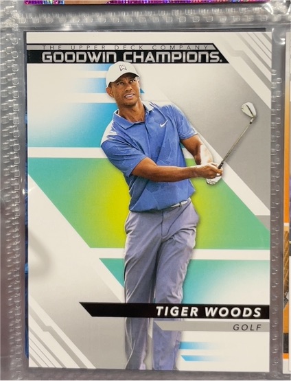 2022 Upper Deck Goodwin Champions #25 Tiger Woods — front