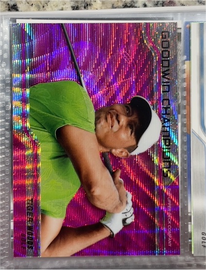 2023 Upper Deck Goodwin Champions #P52 Tiger Woods Pink Wave — front