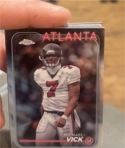 2024 Topps Chrome #2 Michael Vick Atlanta Falcons — front