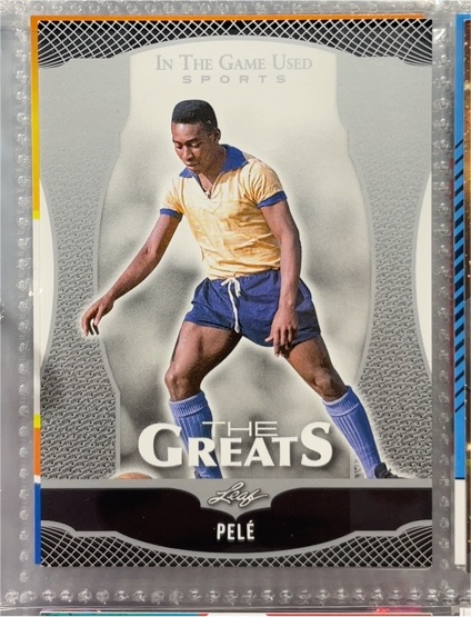 2024 Leaf In The Game Used Sports #TG-28 Pelé The Greats — front