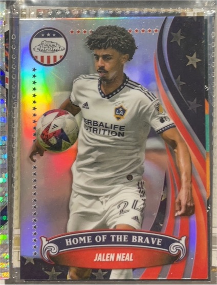 2024 Topps Chrome MLS #BR-2 Jalen Neal Home of the Brave — front