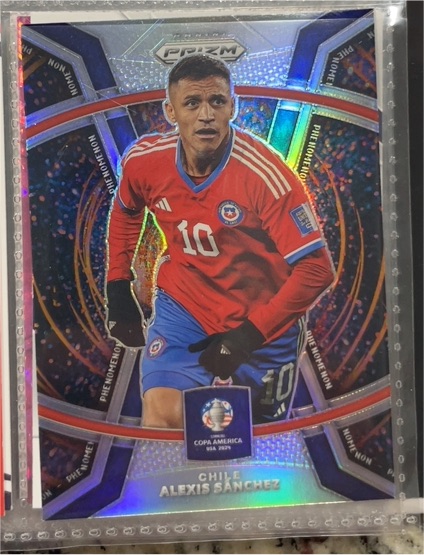 2024 Panini Prizm CONMEBOL Copa America Phenomenon #1 Alexis Sanchez — front