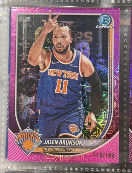 2025-26 Bowman Chrome #BCV-62 Jalen Brunson — front