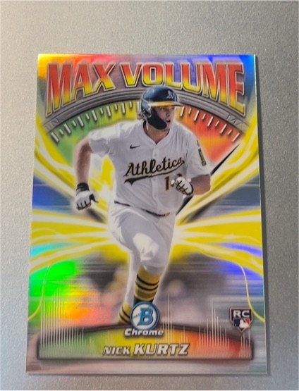 2025 Bowman Chrome Max Volume #MV-11 Nick Kurtz — front