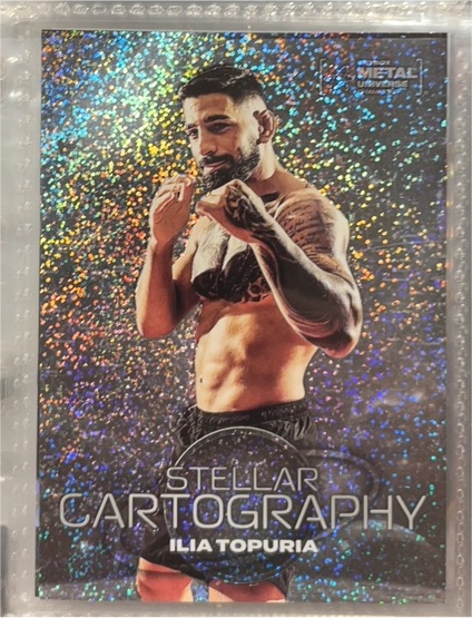 2024 Skybox Metal Universe Champions #139 Ilia Topuria Stellar Cartography — front