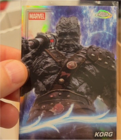 2025 Topps Chrome Marvel Studios #77 Korg — front