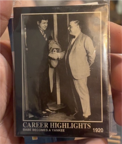 1992 Megacards Babe Ruth Collection #76 Babe Becomes a Yankee — front