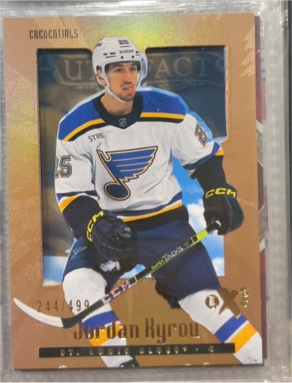 2023-24 Upper Deck Skybox E-X 2000 Credentials #98 Jordan Kyrou — front