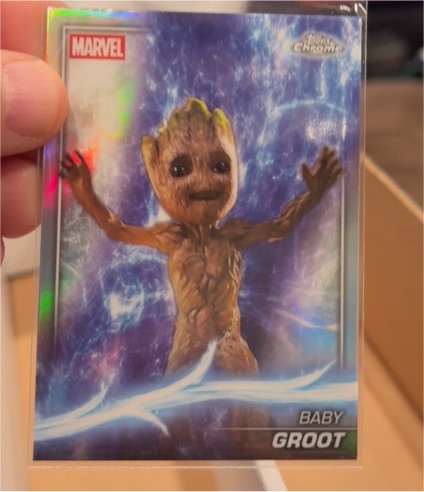2025 Topps Chrome Marvel Studios #73 Baby Groot — front