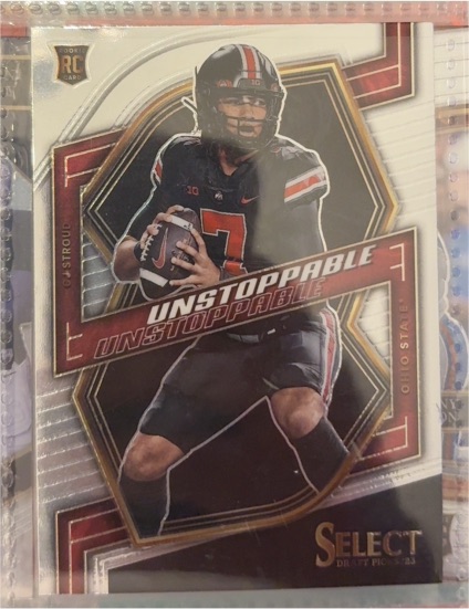 2023 Panini Select Draft Picks #UN-2 C.J. Stroud Unstoppable Rookie — front