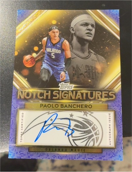 2025-26 Topps Notch Signatures #TNS-PB Paolo Banchero — front