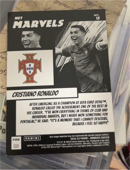 2022-23 Panini Donruss Net Marvels #18 Cristiano Ronaldo — front