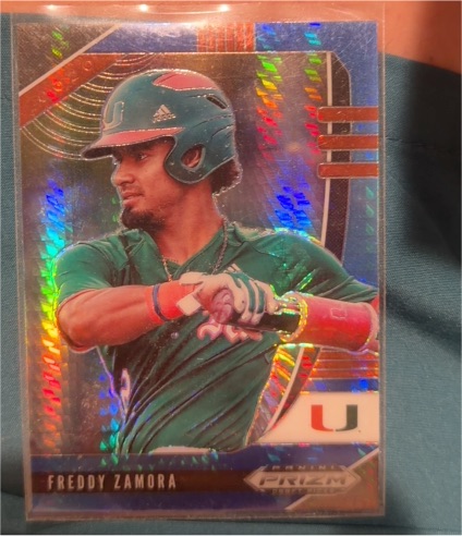 2020 Panini Prizm Draft Picks #PDP53 Freddy Zamora — front