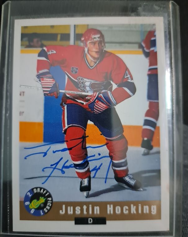 1992 Classic Draft Picks #16 Justin Hocking — front