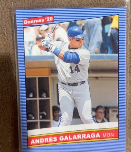 2020 Panini Donruss #213 Andres Galarraga — front