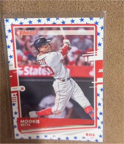 2020 Donruss #77 Mookie Betts Boston Red Sox — front