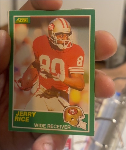 1989 Score #221 Jerry Rice — front