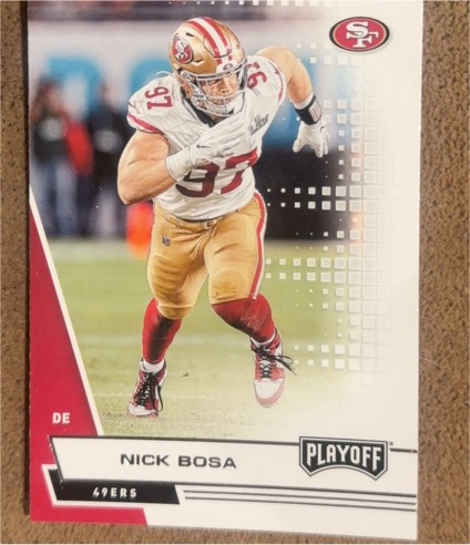 2020 Panini Playoff #112 Nick Bosa — front