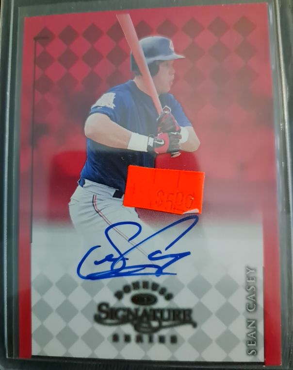 1998 Donruss Signature Series #14 Sean Casey — front