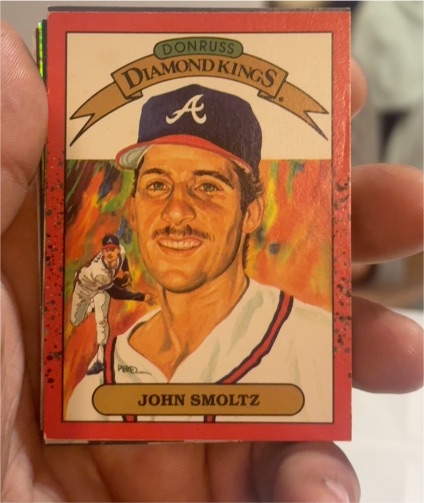 1989 Donruss Diamond Kings #8 John Smoltz — front