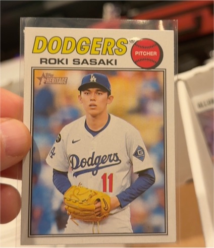 2026 Topps Heritage #39 Roki Sasaki — front