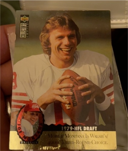 1995 Upper Deck Collector's Choice Trilogy #MT3 Joe Montana — front