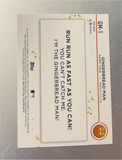 2025 Topps Disneyland 70th #GM-1 Gingerbread Man — front