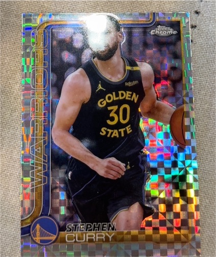 2025-26 Topps Chrome #201 Stephen Curry — front