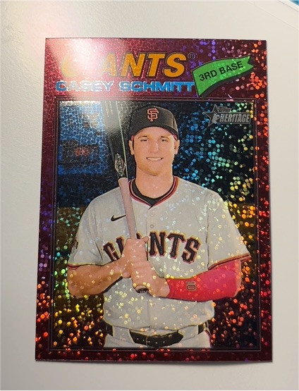 2026 Topps Heritage #27 Casey Schmitt — front