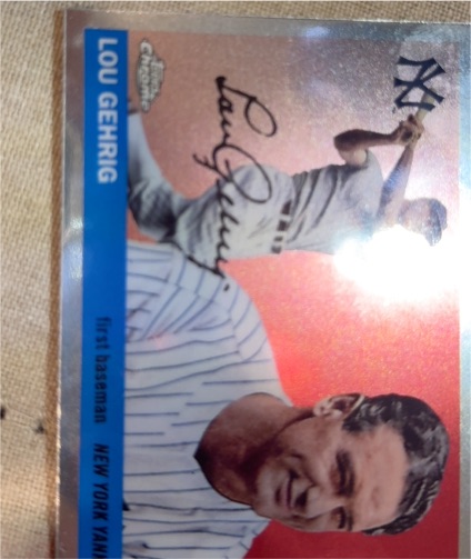 2025 Topps Chrome Platinum Anniversary #490 Lou Gehrig — front