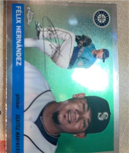 2025 Topps Chrome Platinum Anniversary #466 Félix Hernández — front