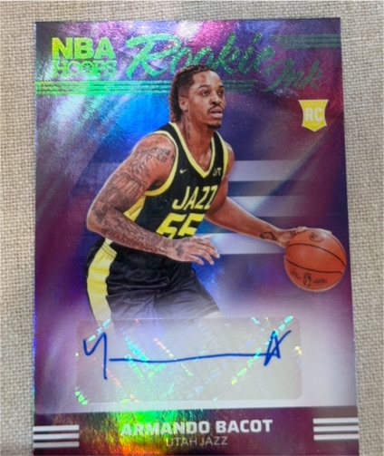 2024-25 Panini NBA Hoops #RI-BAC Armando Bacot Rookie Ink Auto — front