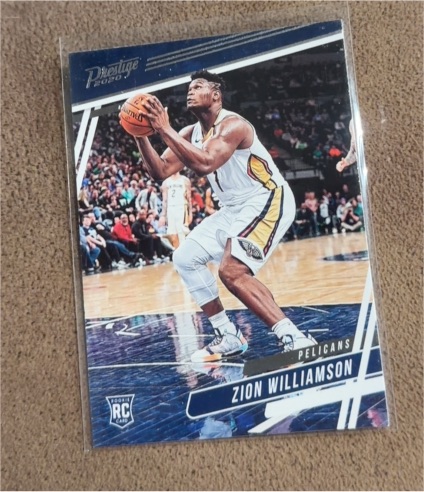 2019-20 Panini Chronicles Prestige #60 Zion Williamson — front