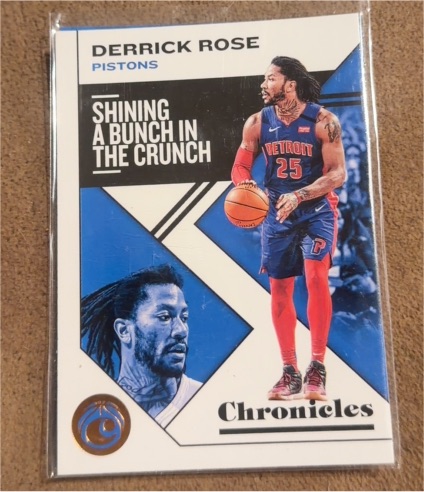 2019-20 Panini Chronicles #28 Derrick Rose — front