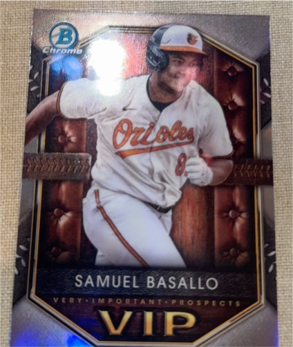 2025 Bowman Chrome VIP #VIP-4 Samuel Basallo — front