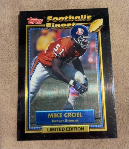 1992 Topps Football's Finest #5 Mike Croel — front