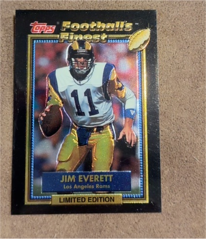 1992 Topps Football's Finest #7 Jim Everett — front