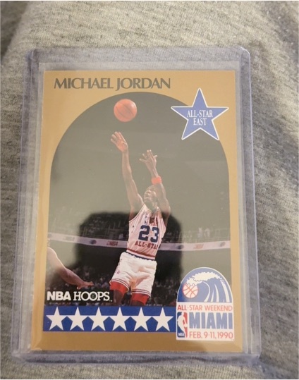 1990-91 NBA Hoops #5 Michael Jordan All-Star East — front