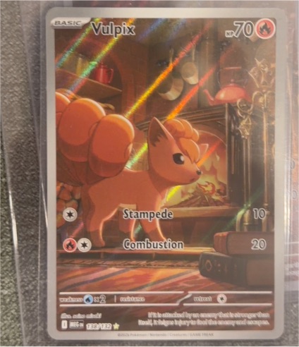 2025 Pokémon TCG #138 Vulpix Mega Evolution Illustration Rare Holo — front