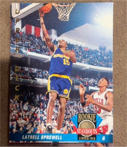 1992-93 Upper Deck Rookie Standouts #RS5 Latrell Sprewell — front