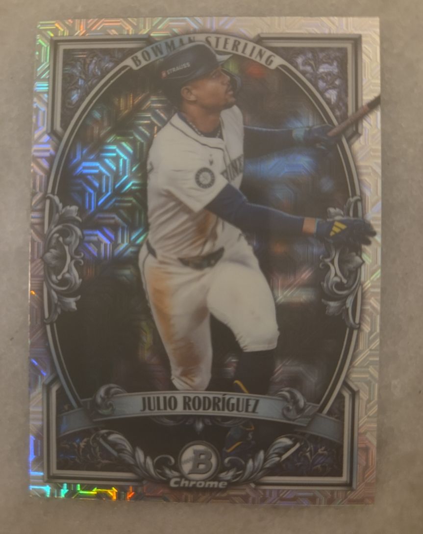 2026 Bowman Sterling Mojo Refractor #BST-3 Julio Rodriguez — front
